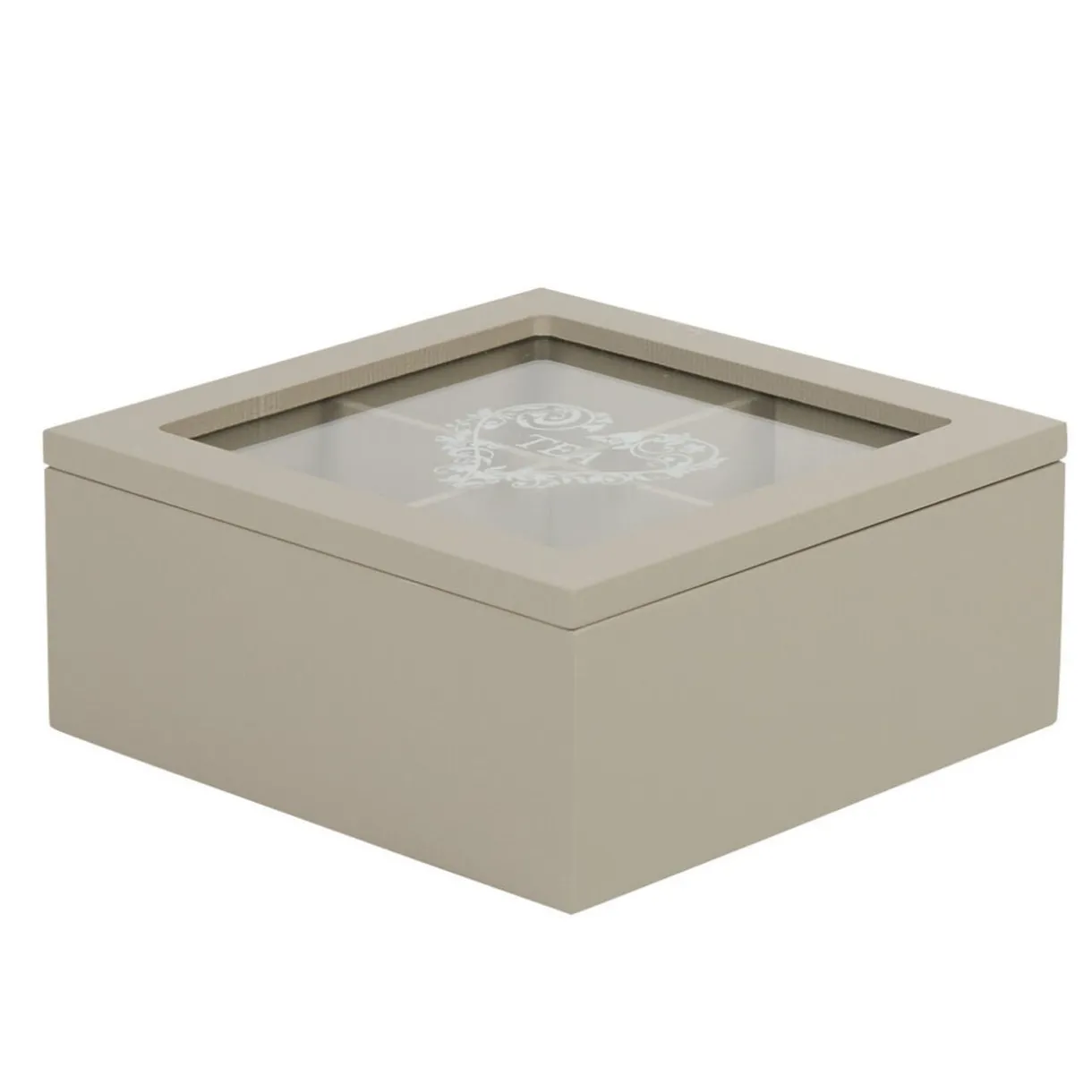 Gifi Boîte à thé bois gris Online