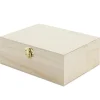 Gifi Boîte à thé en bois à personnaliser 20xH7x15cm New