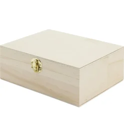 Gifi Boîte à thé en bois à personnaliser 20xH7x15cm New