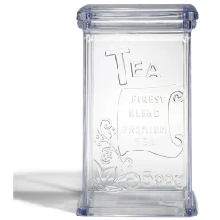 Gifi Boîte à thé 500g en plastique transparent 11,5x9xH19cm Hot