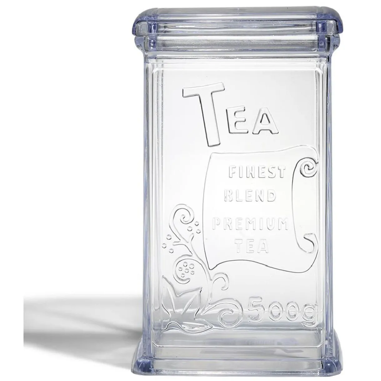 Gifi Boîte à thé 500g en plastique transparent 11,5x9xH19cm Hot