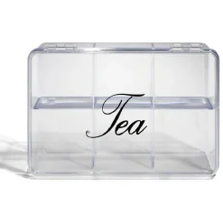 Gifi Boîte à thé plastique transparent 21,5x15x8,5cm Clearance