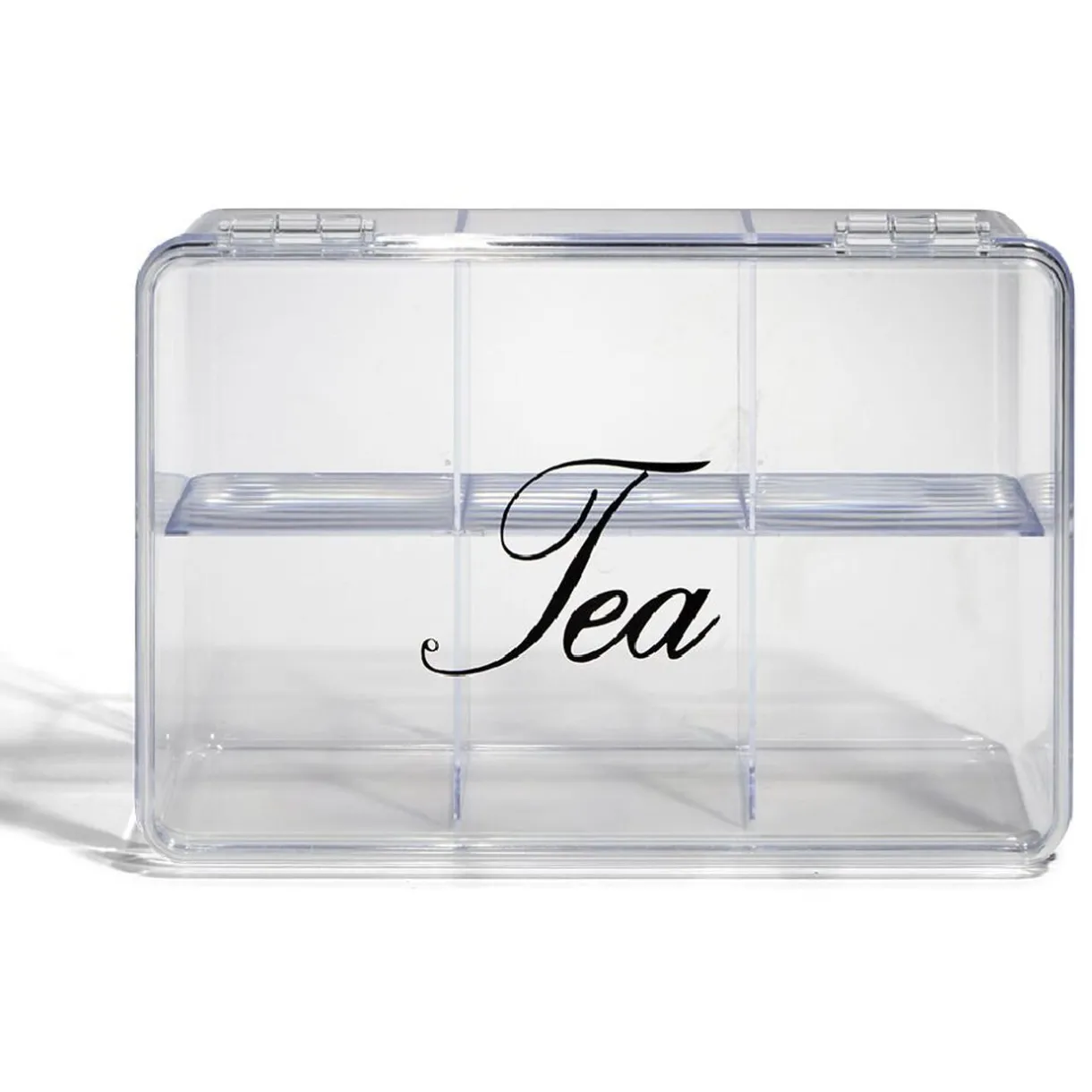 Gifi Boîte à thé plastique transparent 21,5x15x8,5cm Clearance