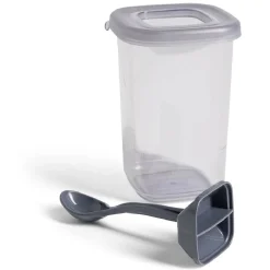 Gifi Boîte alimentaire + cuillère polypropylène gris 450mL