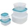 Gifi Boîte alimentaire carrée empilable x6 Best