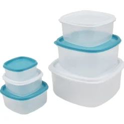Gifi Boîte alimentaire carrée empilable x6 Best