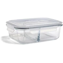 Gifi Boîte alimentaire compartimentée en verre couvercle plastique 1,5L Online