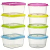 Gifi Boîte alimentaire couvercle multicolore 65 ml x8 Sale