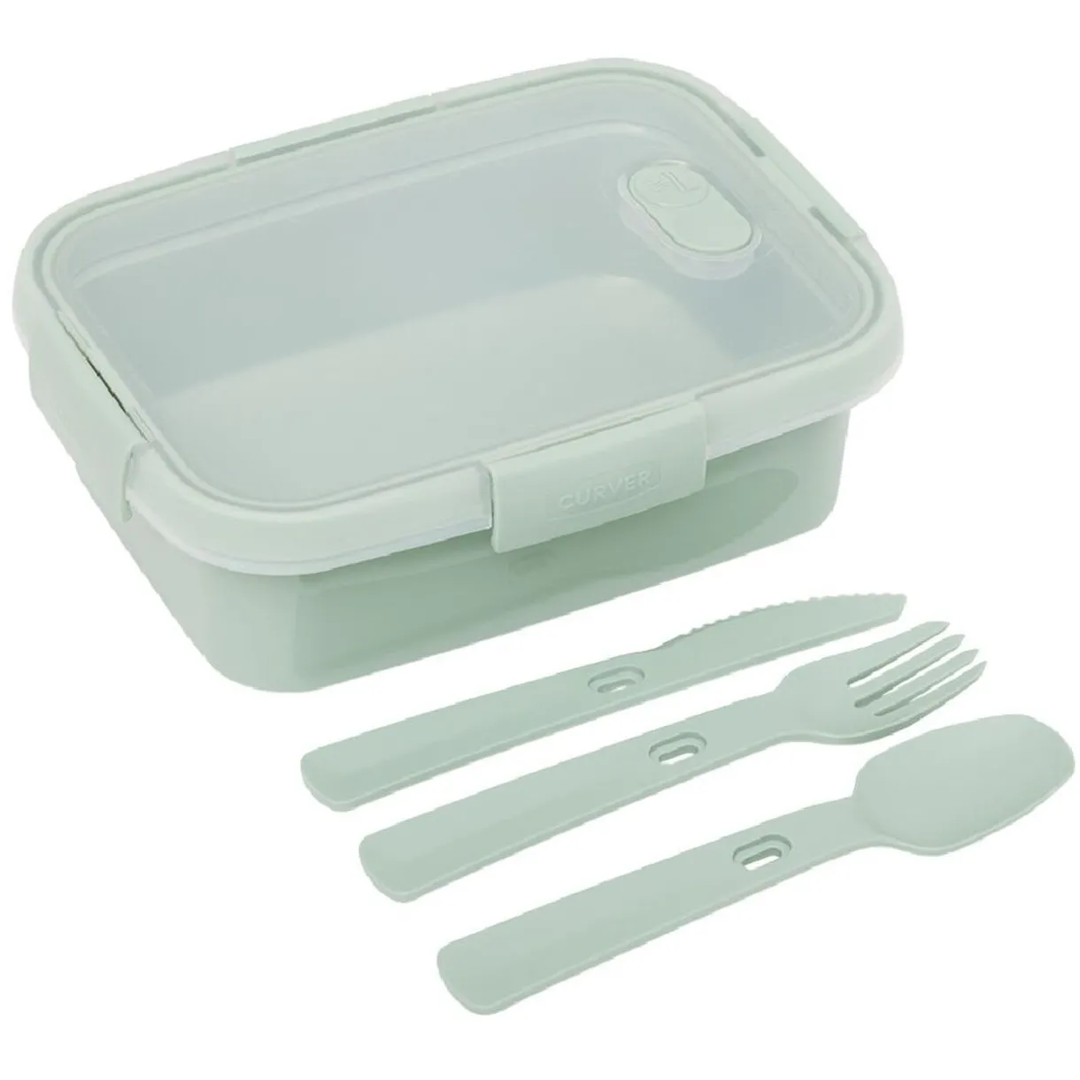 Gifi Boîte alimentaire curver rectangulaire verte 1 L Hot
