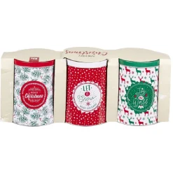Gifi Boîte alimentaire design Noël métal x3