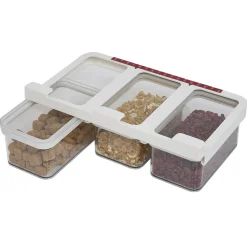 Gifi Boîte alimentaire 3en1 à fixer sur étagère L33x19xH11cm Online