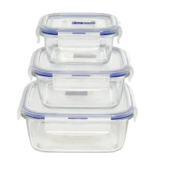 Gifi Boîte alimentaire en verre trempé transparent x3 Online