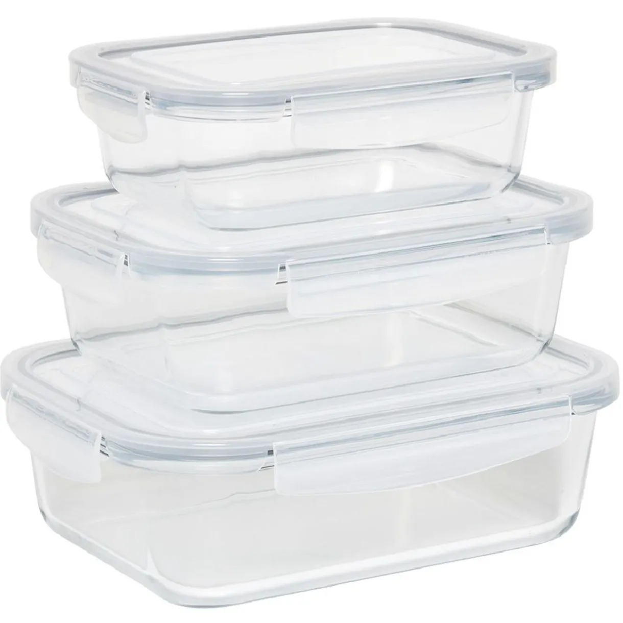 Gifi Boîte alimentaire en verre x3 Best
