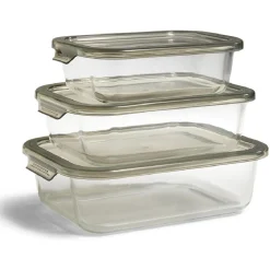 Gifi Boîte alimentaire en verre avec couvercle étanche à clips 1L Clearance