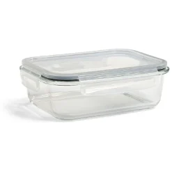 Gifi Boîte alimentaire en verre avec couvercle plastique à clips 1,1L New