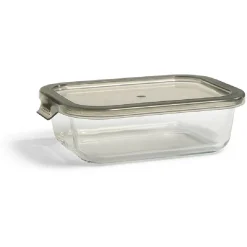 Gifi Boîte alimentaire en verre avec couvercle étanche à clips 640ml Hot