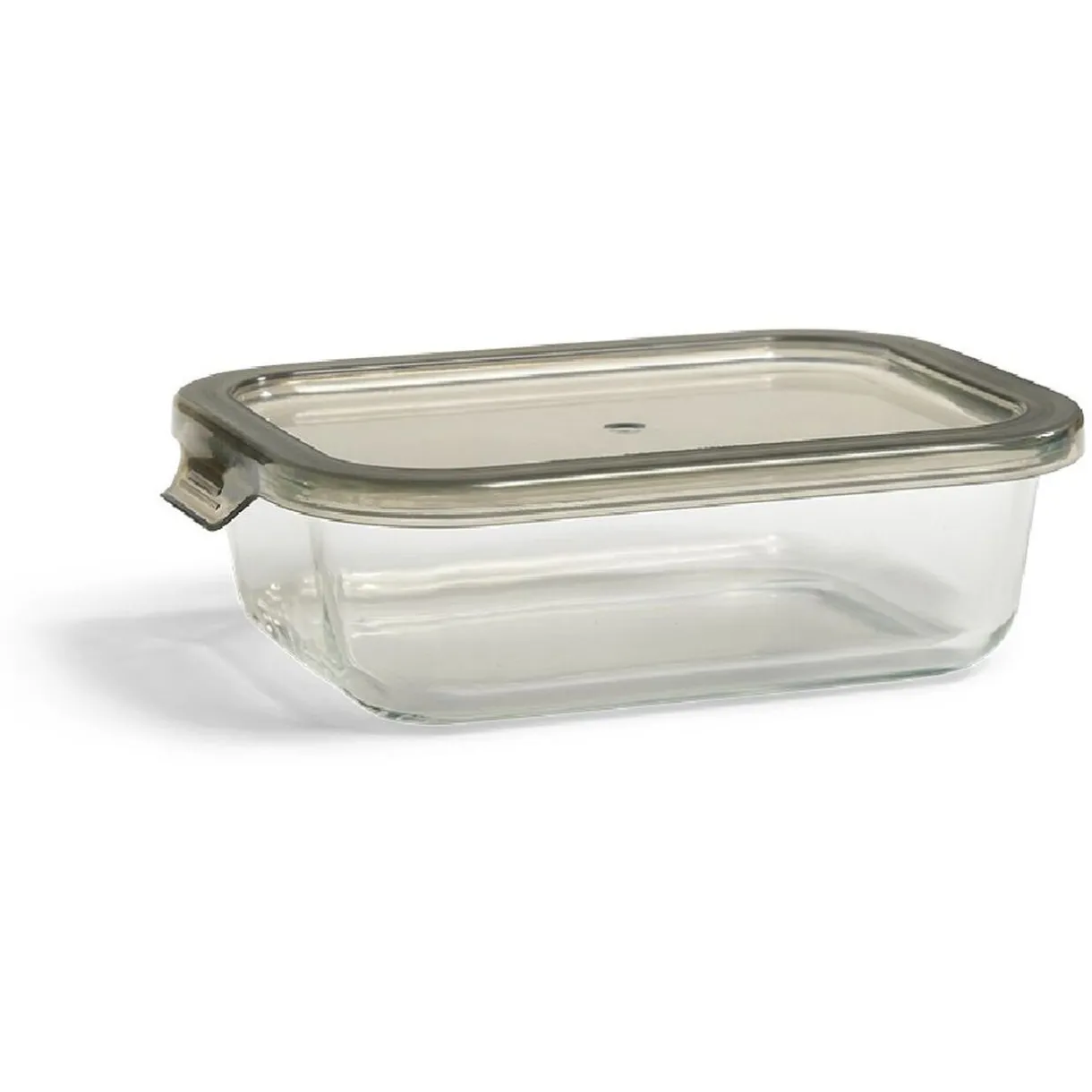Gifi Boîte alimentaire en verre avec couvercle étanche à clips 640ml Hot