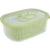 Gifi Boîte alimentaire hermétique avec panier fraîcheur 4 L vert Discount