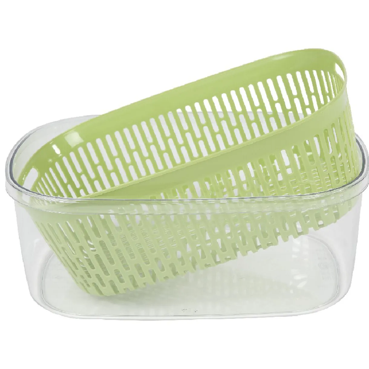 Gifi Boîte alimentaire hermétique avec panier fraîcheur 4 L vert Discount