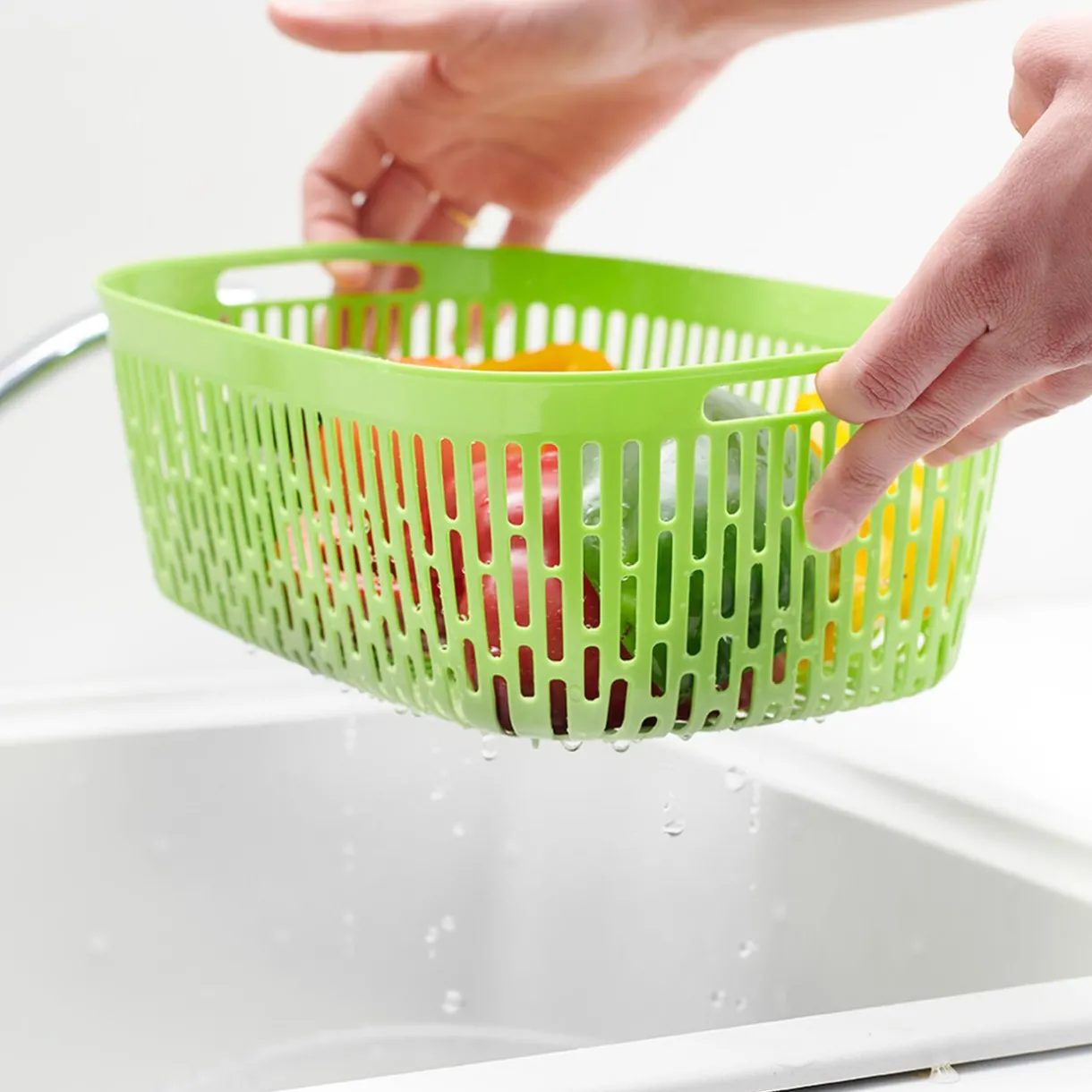 Gifi Boîte alimentaire hermétique avec panier fraîcheur 4 L vert Discount
