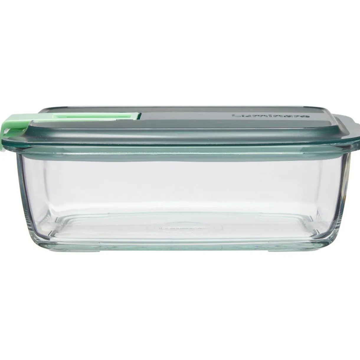 Gifi Boîte alimentaire Luminarc verre Esay Box transparent et vert 122 cl Outlet