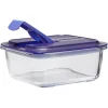 Gifi Boîte alimentaire Luminarc verre Easy Box transparent et vert 76 cl Best