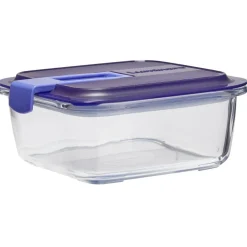Gifi Boîte alimentaire Luminarc verre Easy Box transparent et vert 76 cl Best