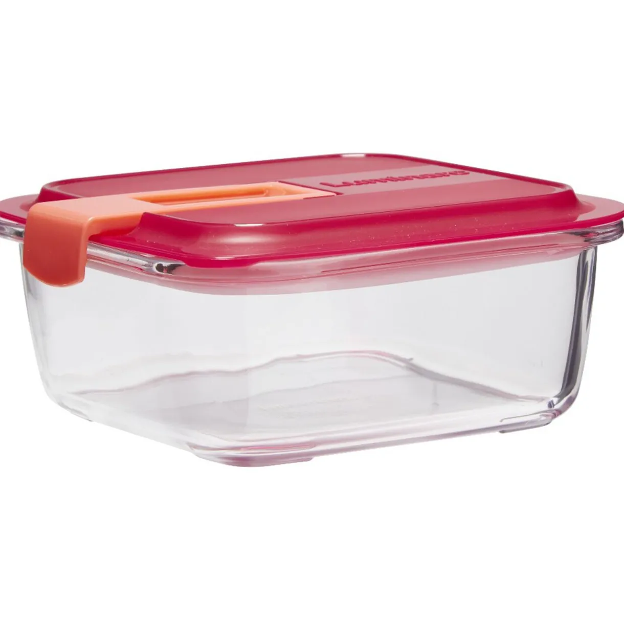Gifi Boîte alimentaire Luminarc verre Esay Box transparent et rouge 76 cl New