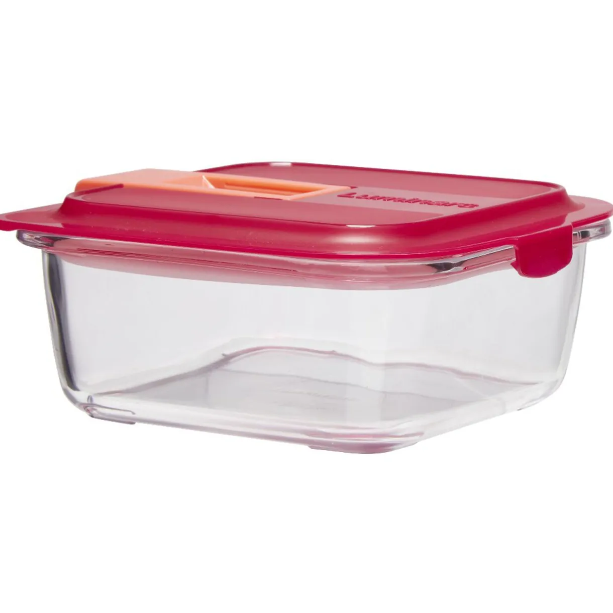 Gifi Boîte alimentaire Luminarc verre Esay Box transparent et rouge 76 cl New