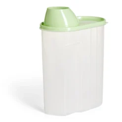 Gifi Boîte alimentaire plastique transparent et vert 2,5L Outlet