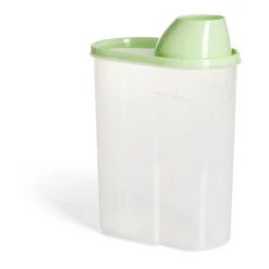 Gifi Boîte alimentaire plastique transparent et vert 2,5L Outlet