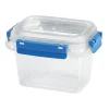 Gifi Boîte alimentaire rectangulaire transparente bleu et blanc 0,5L Outlet