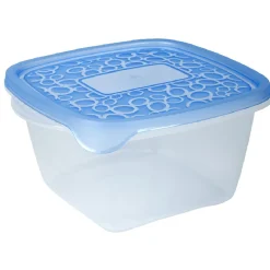 Gifi Boîte alimentaire Take away 1.1 L transparente et bleue x5 Discount