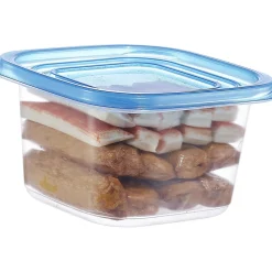 Gifi Boîte alimentaire transparente couvercle bleu x18 Best