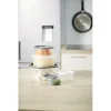 Gifi Boîte alimentaire transparente couvercle gris et blanc x5 Discount