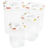 Gifi Boîte alimentaire transparent couvercle imprimé x4