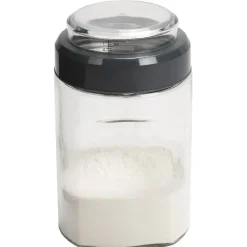 Gifi Boîte conservation verre 2 en 1 couvercle mesureur