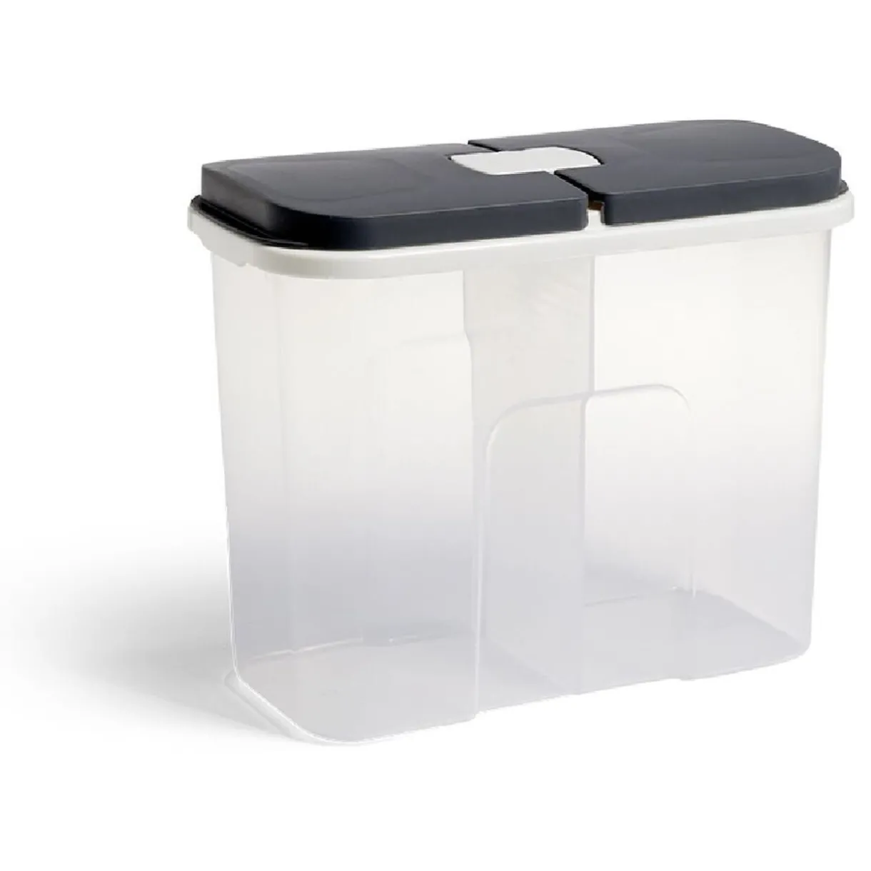 Gifi Boîte de conservation en plastique à 2 compartiments transparent 2,1L