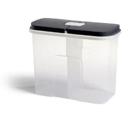 Gifi Boîte de conservation en plastique à 2 compartiments transparent 2,1L