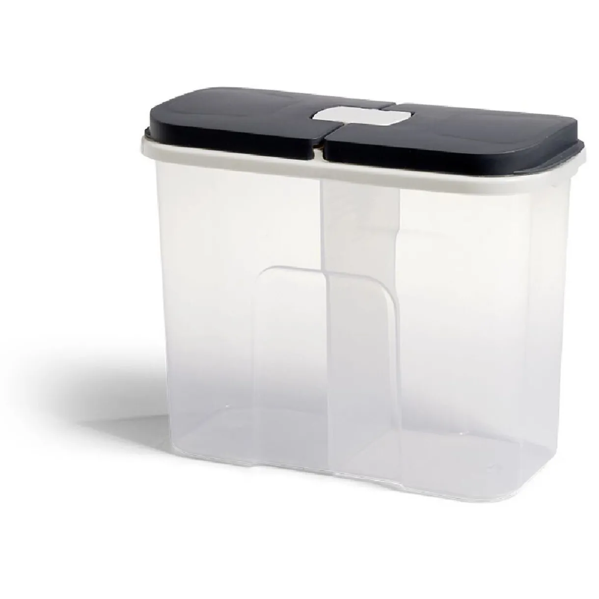 Gifi Boîte de conservation en plastique à 2 compartiments transparent 2,1L