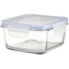 Gifi Boîte de conservation en verre hermétique L14,3xl14,3xH8,6 cm Discount
