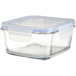 Gifi Boîte de conservation en verre hermétique L14,3xl14,3xH8,6 cm Discount