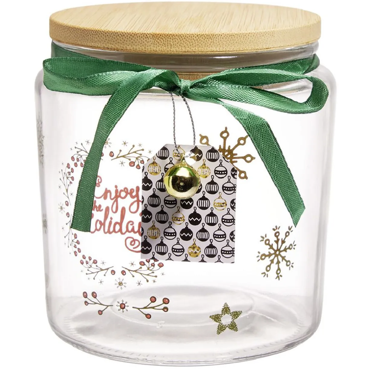 Gifi Boîte de conservation en verre motif Noël