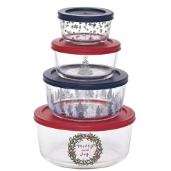 Gifi Boîte de conservation en verre x4