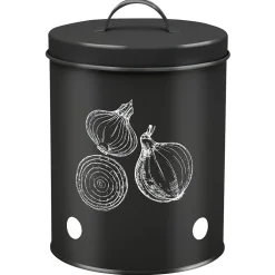 Gifi Boîte de conservation pour oignon en métal noir Hot