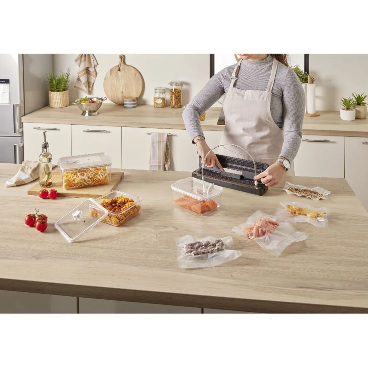 Gifi Boîte de conservation sous vide 1L - 18,5x16,5xH6,2cm New