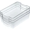 Gifi Boîte de rangement transparente pour réfrigérateur x3 Discount