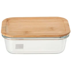 Gifi Boîte en verre et bambou 1 L Discount