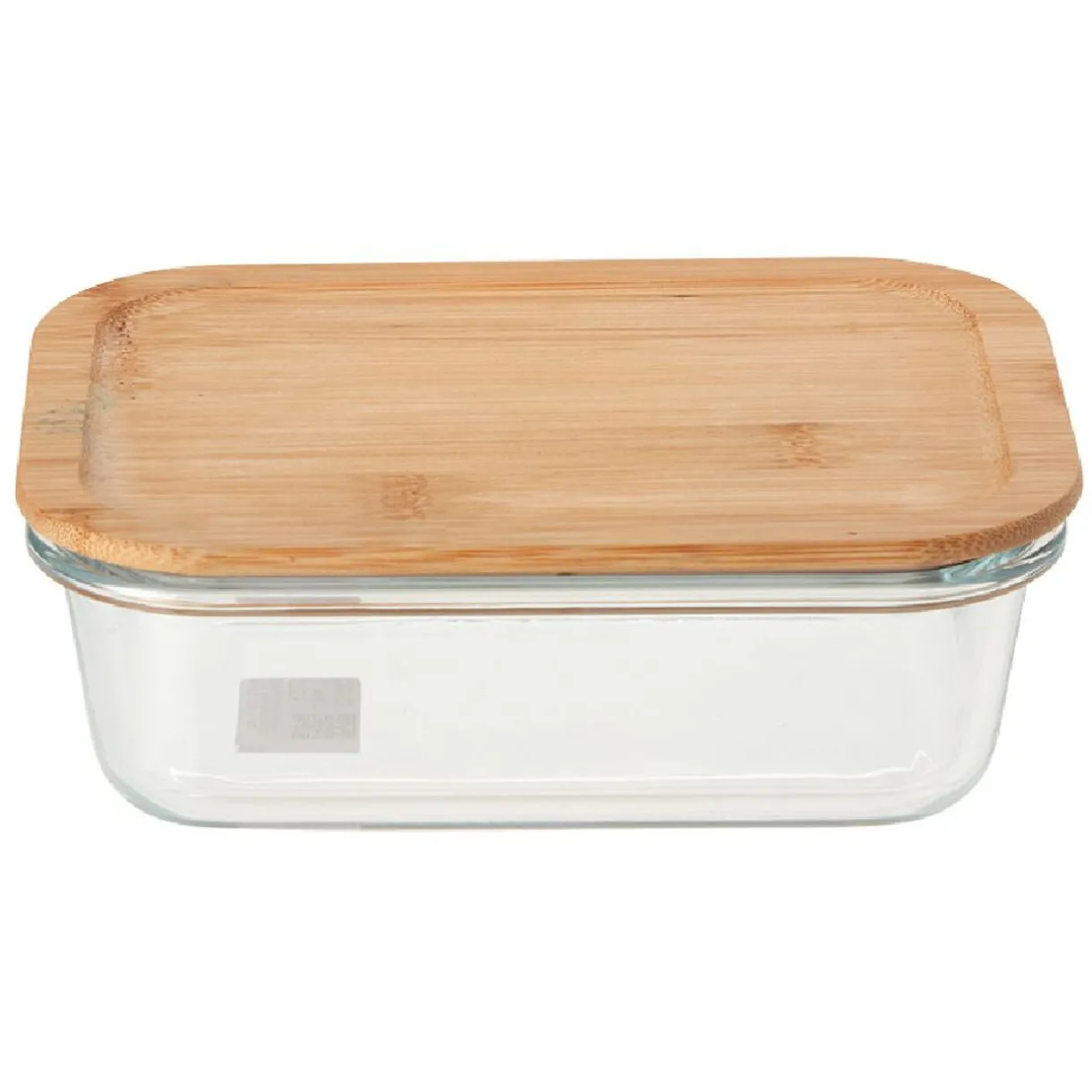 Gifi Boîte en verre et bambou 1 L Discount