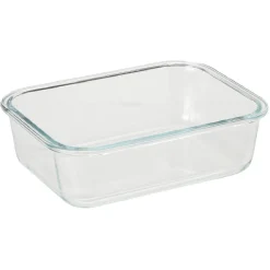 Gifi Boîte en verre et bambou 1,5 L Discount